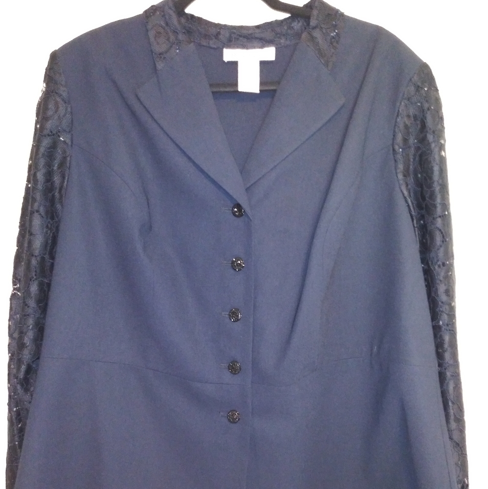 Dark Navy Blue Skirt Suit